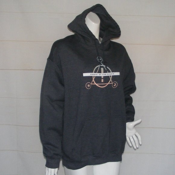 PANIC AT THE DISCO Hoodie Sweatshirt, L, Pray for the Wicked, Gray - Picture 3 of 11